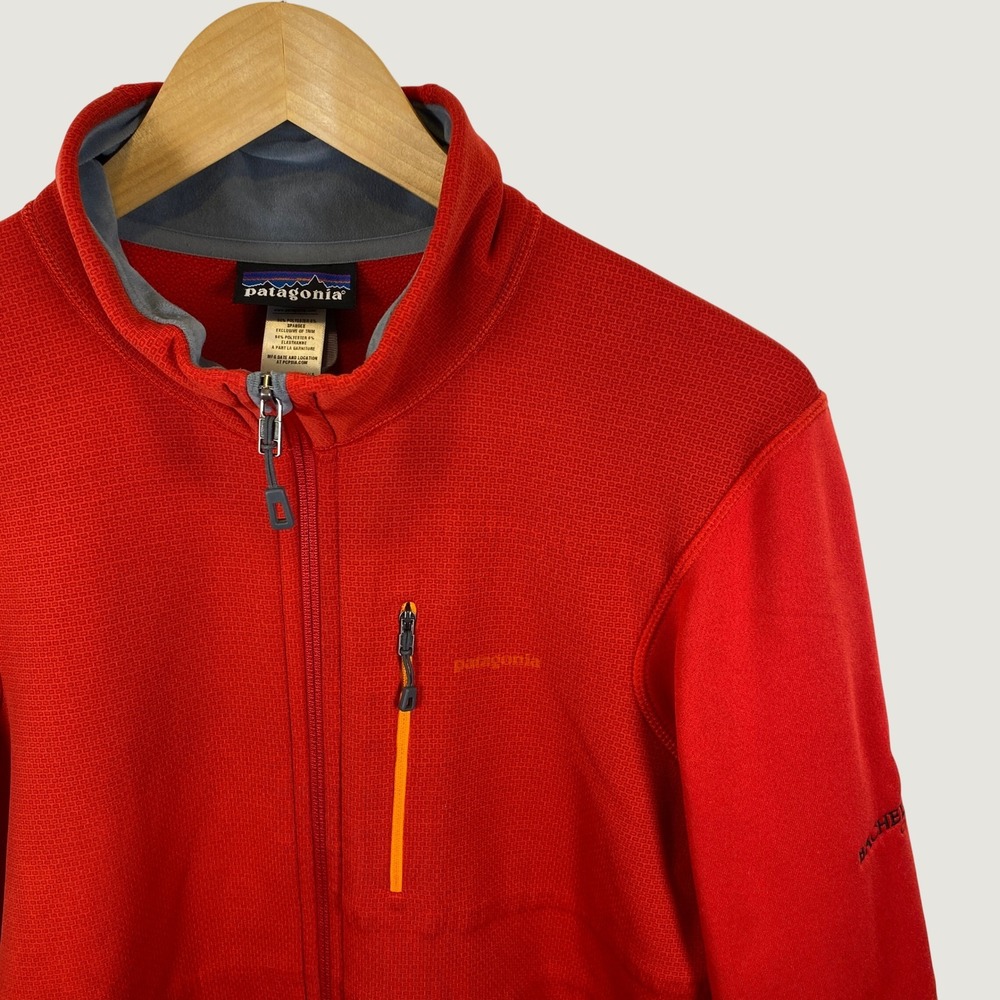 Patagonia M XL Piton Hybrid Full Zip Fleece Jacket Polartec Red Bachelor Gulch